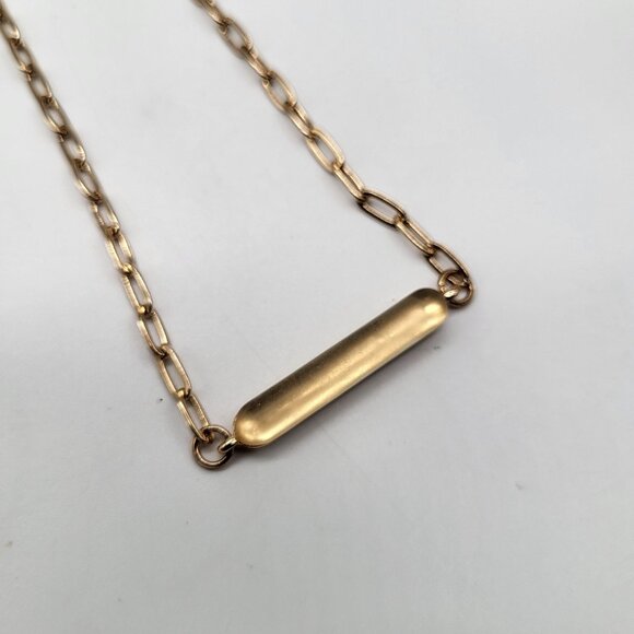 8 Other Reasons-80R Necklace Gold Tone Bar - Picture 3 of 10